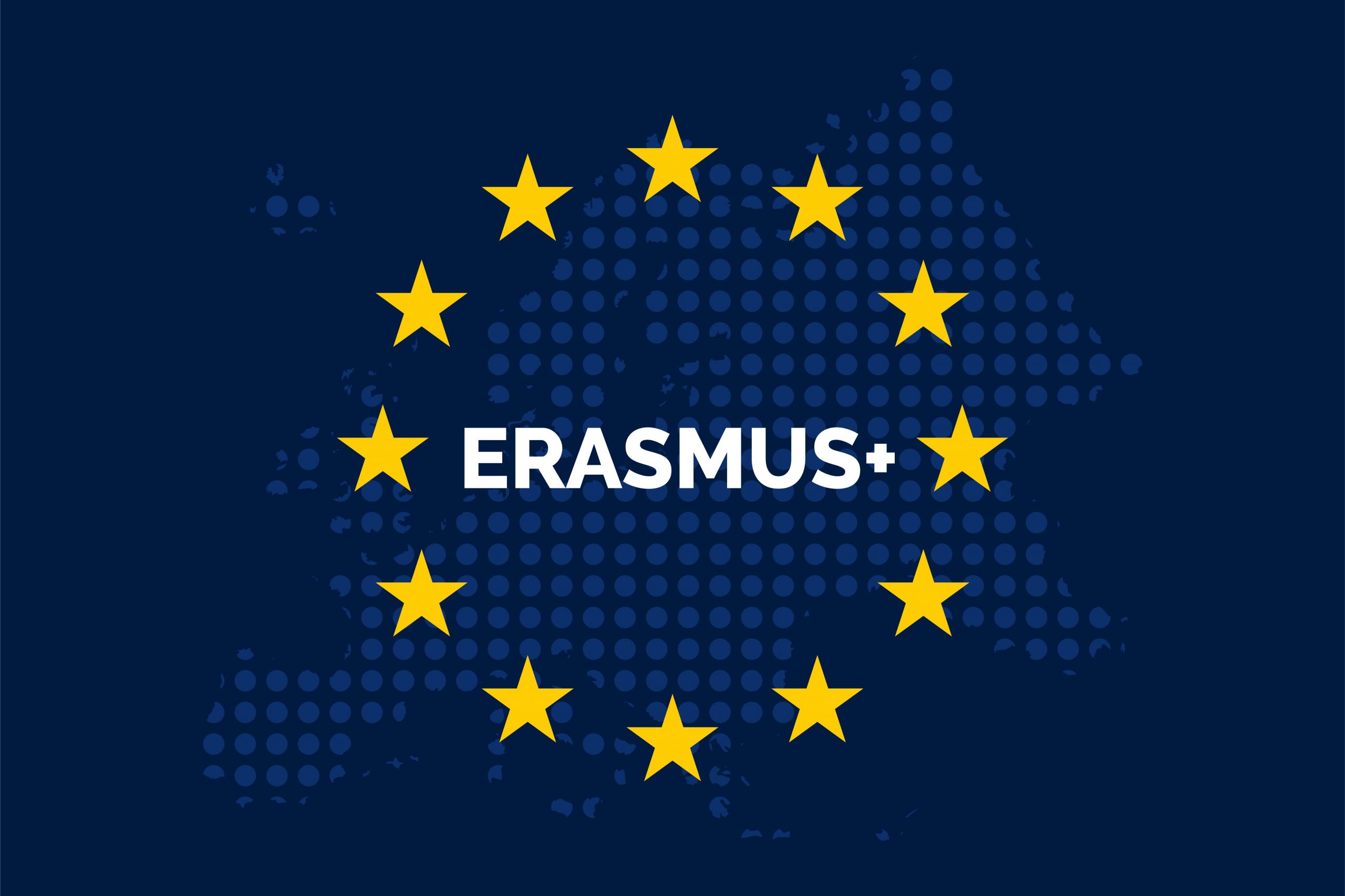 Erasmus on European Union Flag