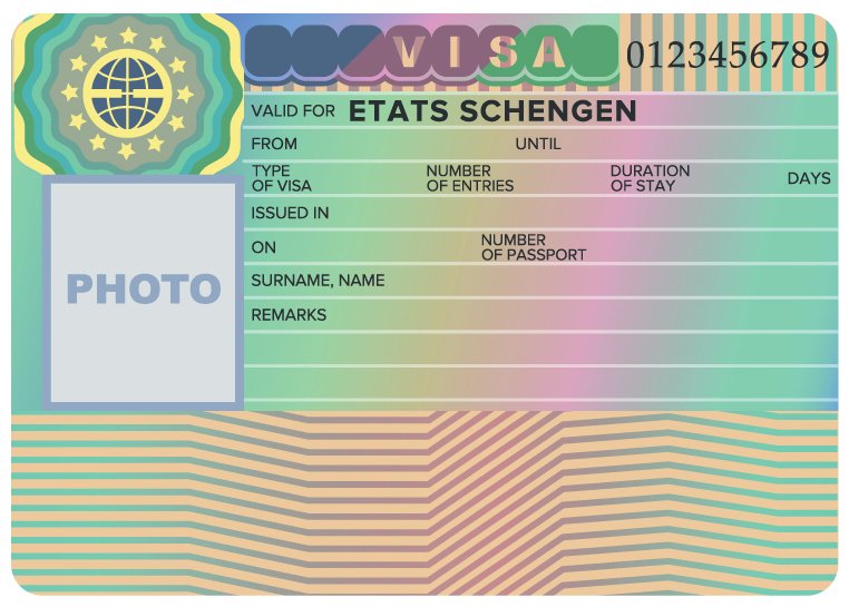 Schengen visa sticker - shengenplus